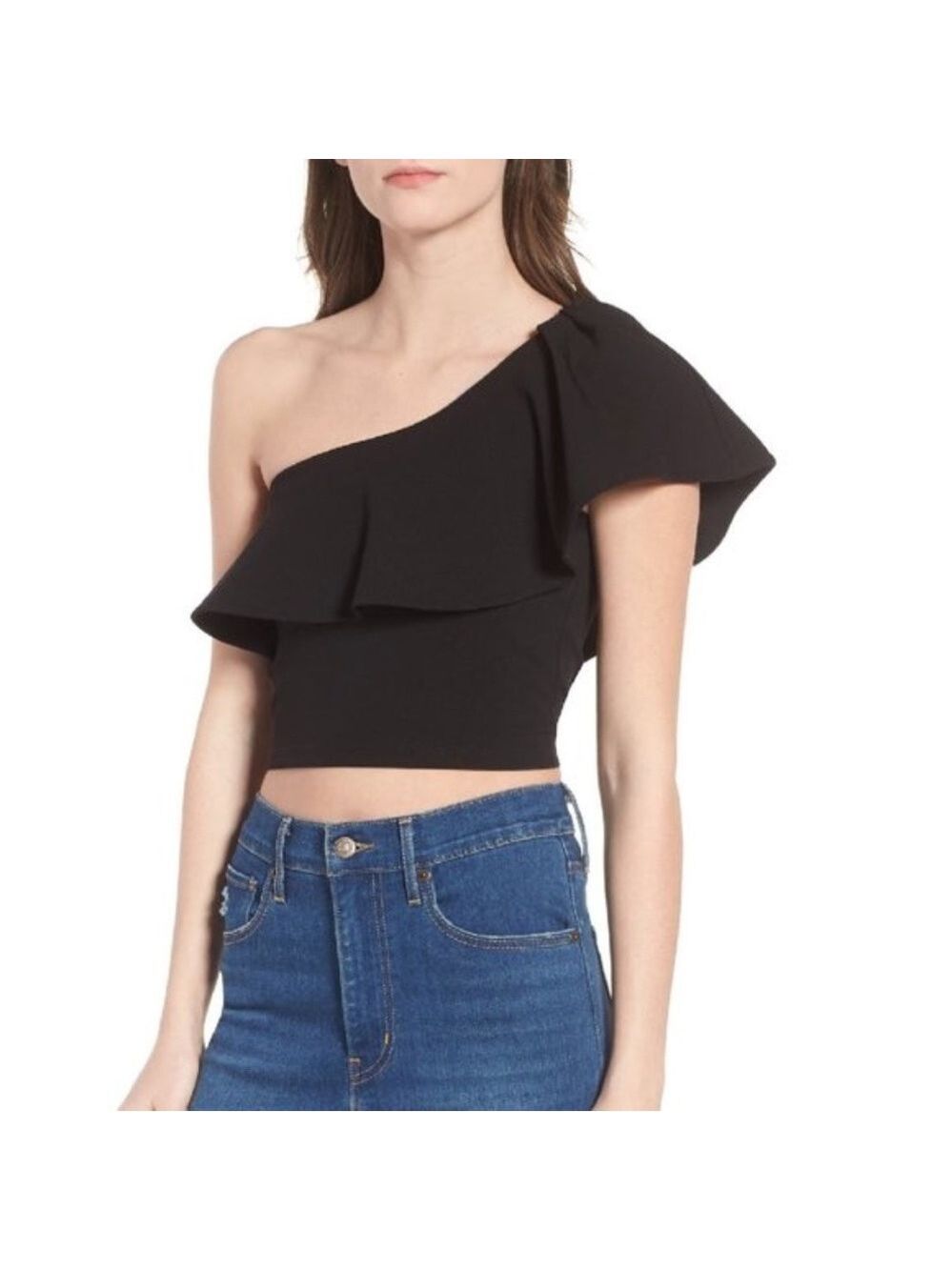 Leith One-Shoulder Crop Top